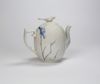 Fledgeling Teapot -  porcelain with hand painted cobalt 21 x 17 x 11cm